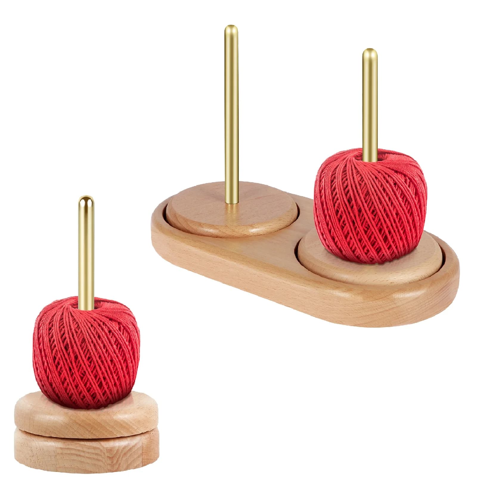 Porta palline per filato Supporto girevole per palline di lana Porta dispenser per filati Accessorio per uncinetto per lavorare a maglia Porta filato per ricamo all'uncinetto