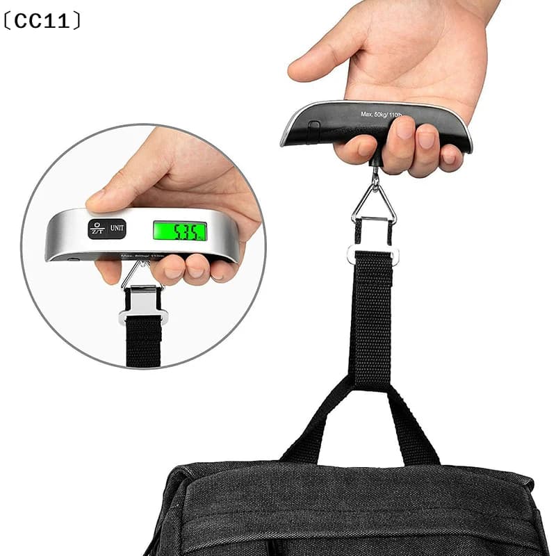 Bilancia per bagagli Gold Star 50KG/110LB, bilancia digitale elettronica da viaggio, bilancia portatile da appendere, 1 pezzo〔CC11〕