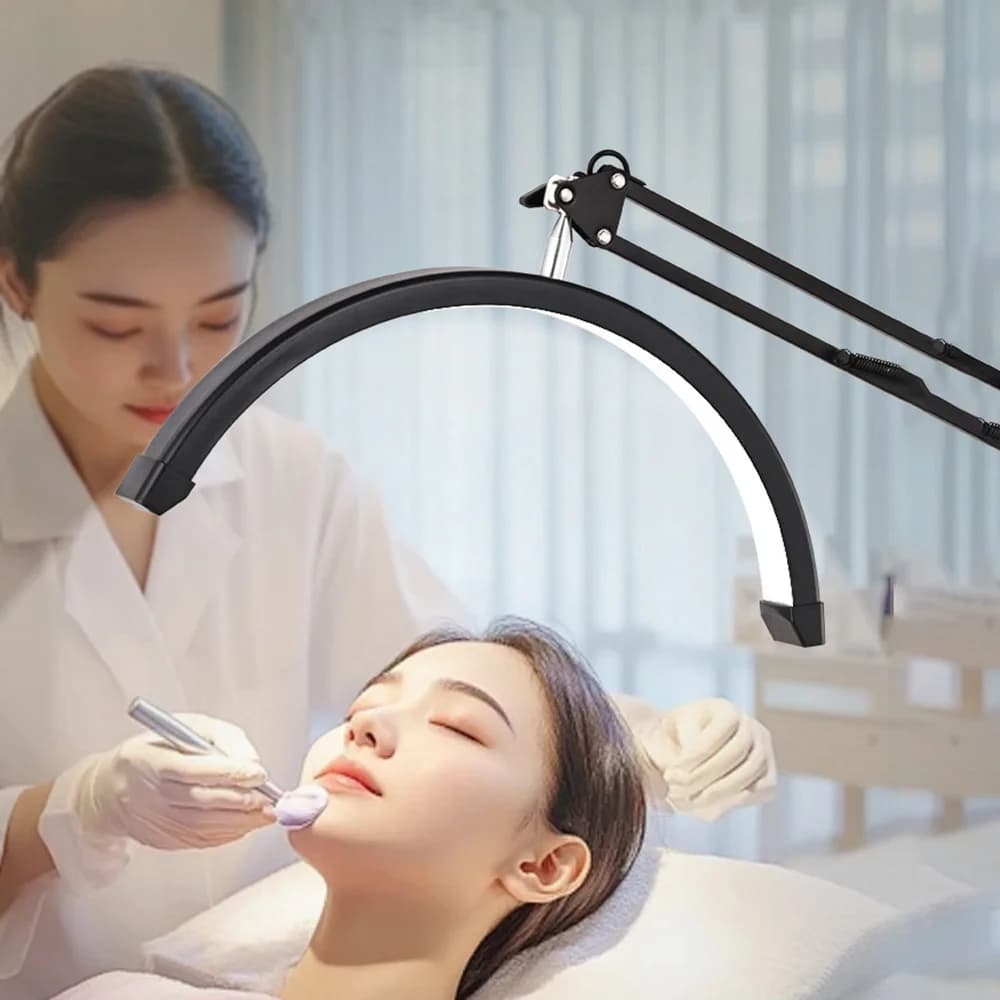 Clamp-on Fill Light Adjustable Angle For Beauty Salons Skincare Hair Care Eyebrow Shaping Manicure Table Lighting USB Plug