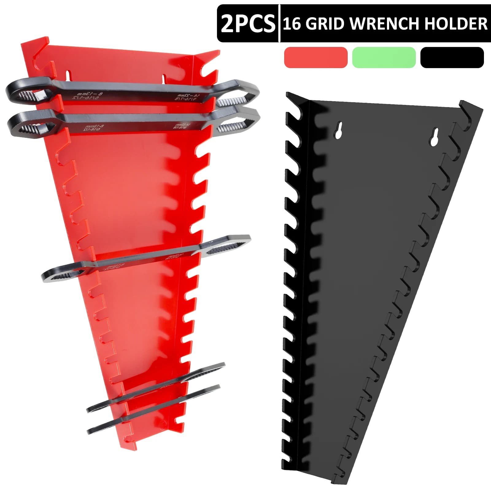 2 pezzi chiave organizzatore chiave rack di stoccaggio chiave in plastica porta strumenti porta chiavi chiavi custode per chiave da 5mm a 27mm