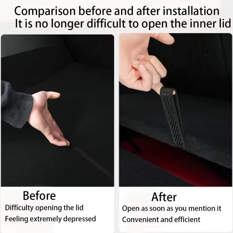 Rear trunk cover for Tesla Model Y 2021-2025 Juniper Launch Corda with Drawstring Open Cover Handle Organizer Car Accessories