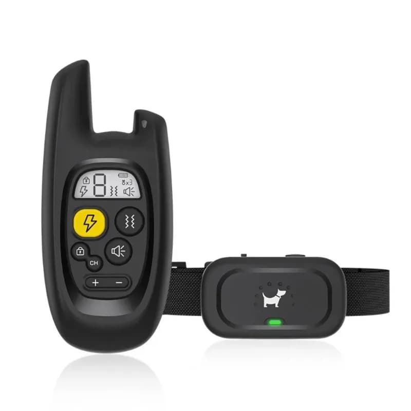 Nuovo Collare Elettronico Intelligente per Addestramento Cani con Telecomando, Dispositivo Antiabbaio, Ricaricabile e Impermeabile