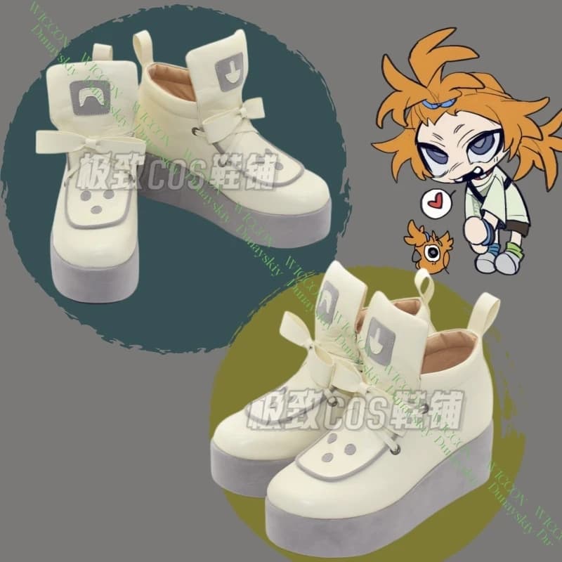 Gachiakuta Remlin Tysark Remurin Tisaku Scarpe da cosplay Stivali per uomo Accessorio per costume di Halloween