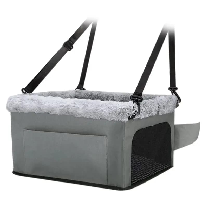 【ARTICOLI PER LA CASA】Seggiolino rialzato per cani di piccola taglia fino a 20 libbre - Design deluxe con struttura in metallo, guinzaglio di sicurezza e cuscino spesso