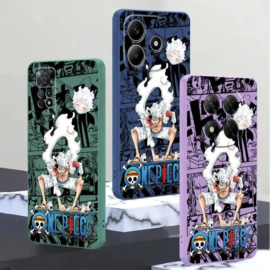 Cover per Telefono O-Ones Pieces Luffy 5 Gear per Xiaomi Redmi Note 15 Pro Plus 12S 11S 8 11 9S 14 Note 14 13 10 Lite 9 12