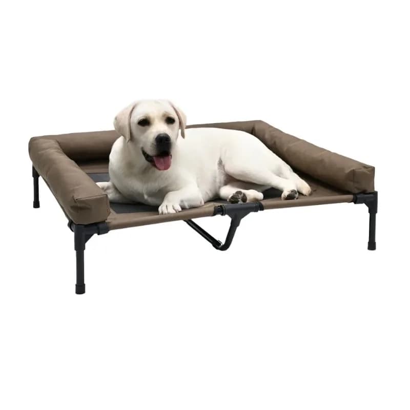 Cuccia per Cani Personalizzata per Tutte le Stagioni, Traspirante, Rinfrescante, Impermeabile, Rialzata, con Cuscino Rimovibile e Lavabile, Ideale per Campeggio Invernale