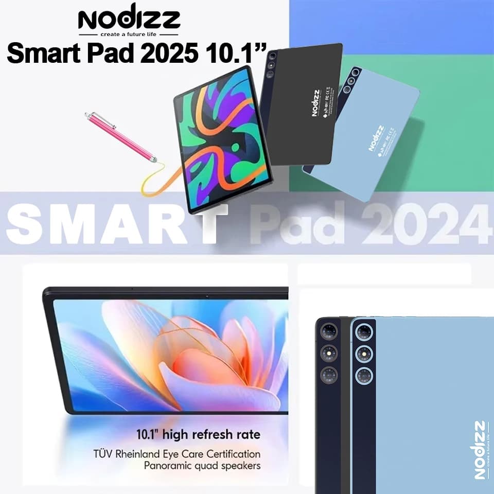 Nodizz Smart Pad15 Mini Tablet Display da 10.1 "120Hz MTK6737 12GB di RAM 512GB ROM Android14 7000mAh Tablet Supporto 4G Dual SIM GPS