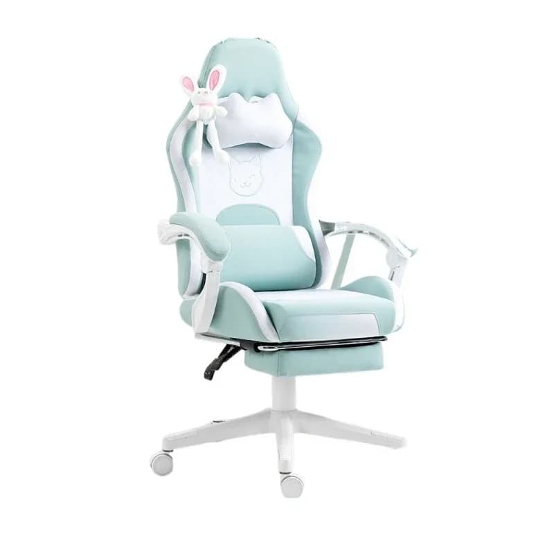 Sedia da Gaming per Ragazze, Sedia Ergonomica da Computer con Schienale Confortevole per Casa e Camera da Letto
