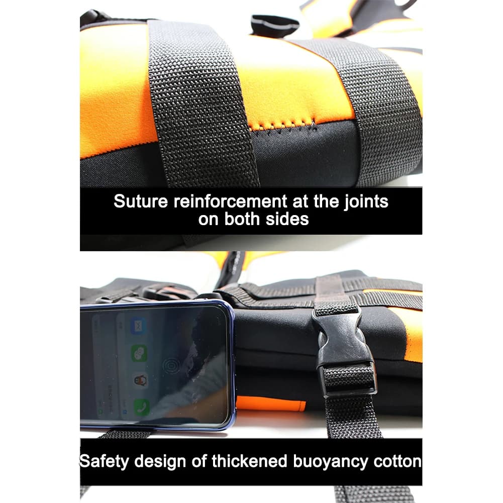 Giubbotto di Salvataggio Galleggiante Leggero con Fibbia di Sicurezza, Regolabile per Pesca, Sci Nautico, Surf, Vela e Canottaggio