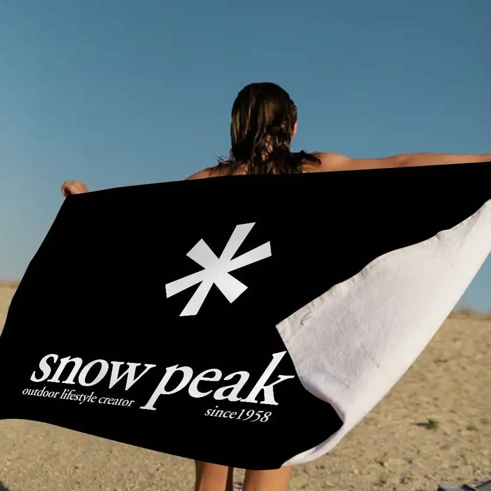 S-Snow P-Peak Asciugamano da spiaggia per nuoto, morbido e assorbente, regalo per bambini, per viaggi, campeggio, palestra