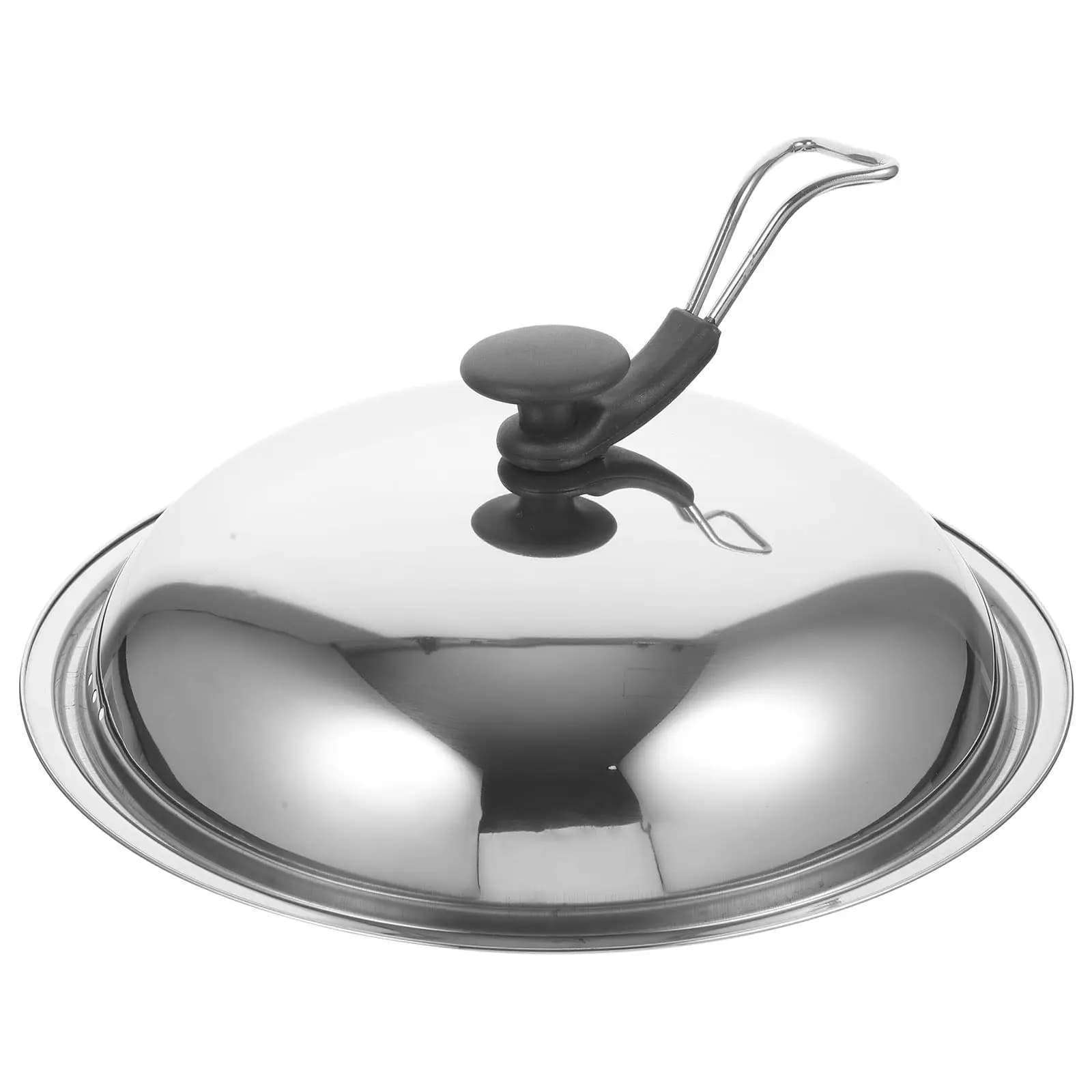 Coperchio Universale in Acciaio Inossidabile per Pentole, Padelle in Ghisa, Wok, Design Verticale, Ritenzione Vapore, per Cucina