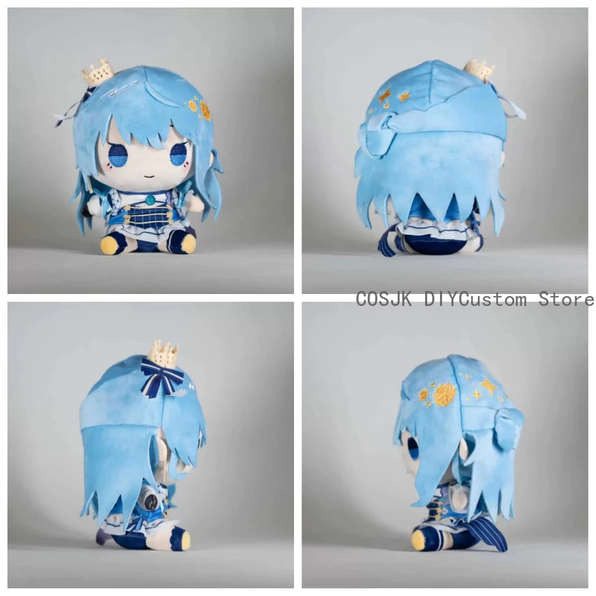 Anime Fumo Series Hololive Hoshimachi Suisei Figure 19cm Sitting Posture Model Pillow Cosplay Cartoon Plushie Mascot Gift