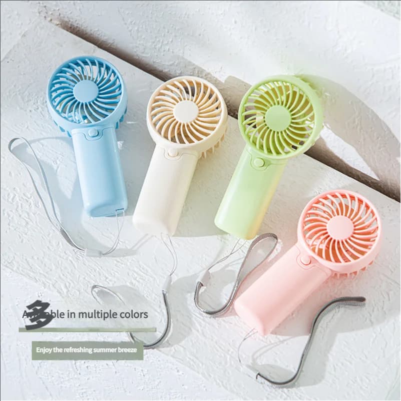 Ventilatore Portatile MEET SUN, Pratico e Creativo Mini Ventilatore Tascabile, Leggero, Alimentato a Batterie AA, Raffreddatore d'Aria Manuale