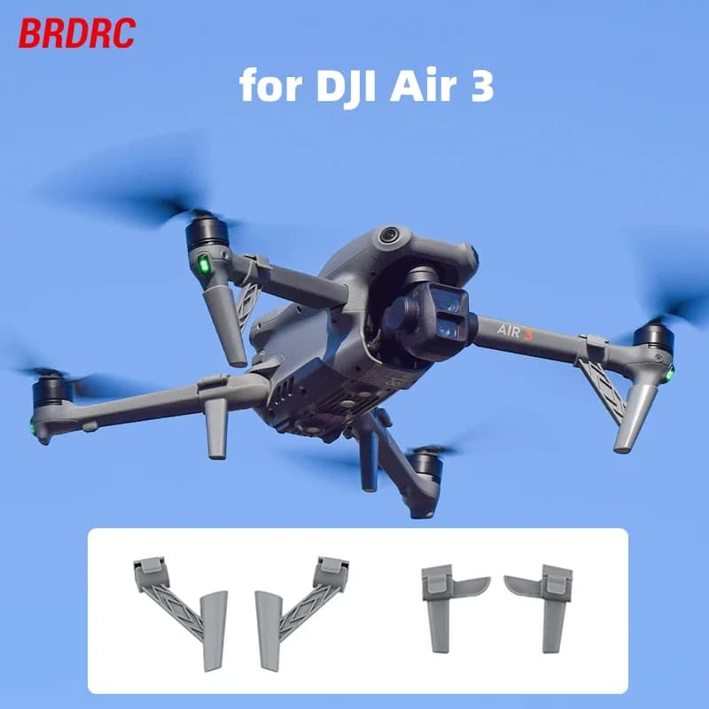Carrello di atterraggio per DJI Air 3/Air 3S Aumenta la staffa di espansione Accessorio per drone con protezione per fotocamera con giunto cardanico ultraleggero esteso