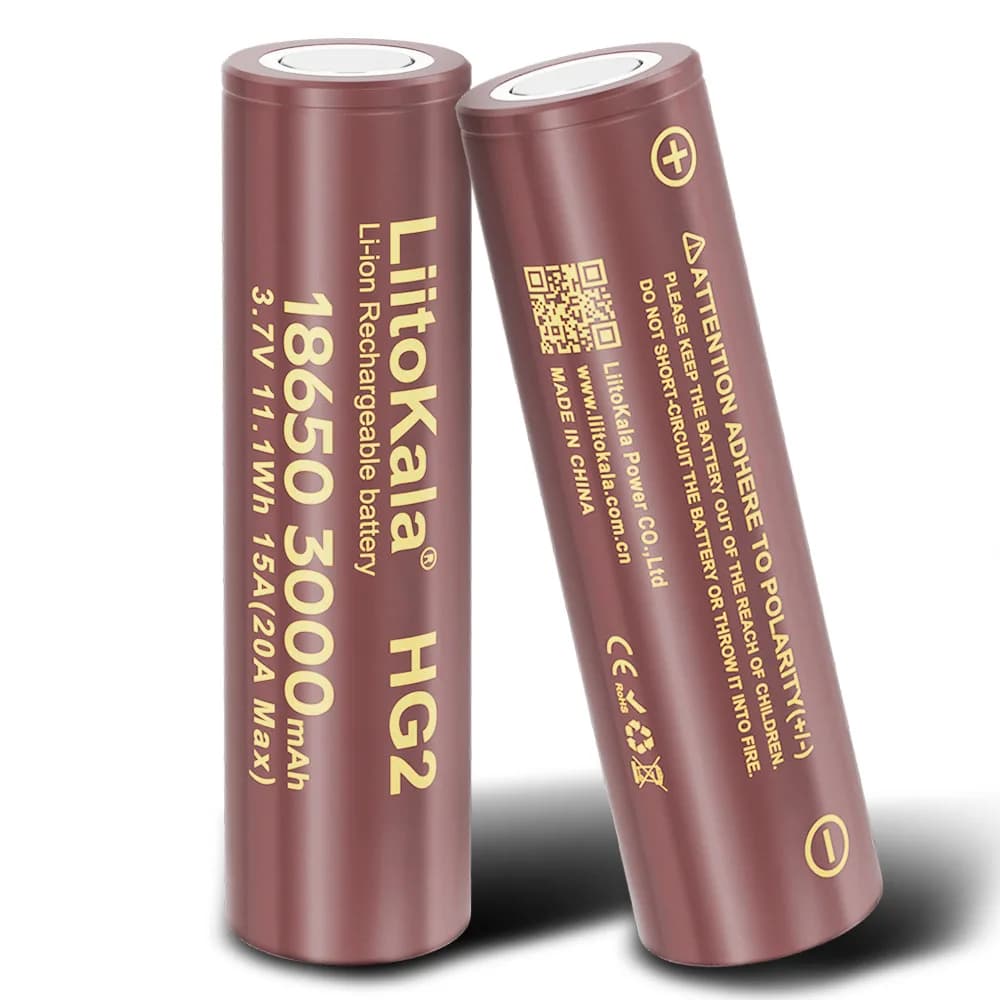 2-16pcs LiitoKala 3.7v 18650 HG2 3000mAh Lithium Rechargeable Batteries Continuous Discharge 30A For Drone Power Tools