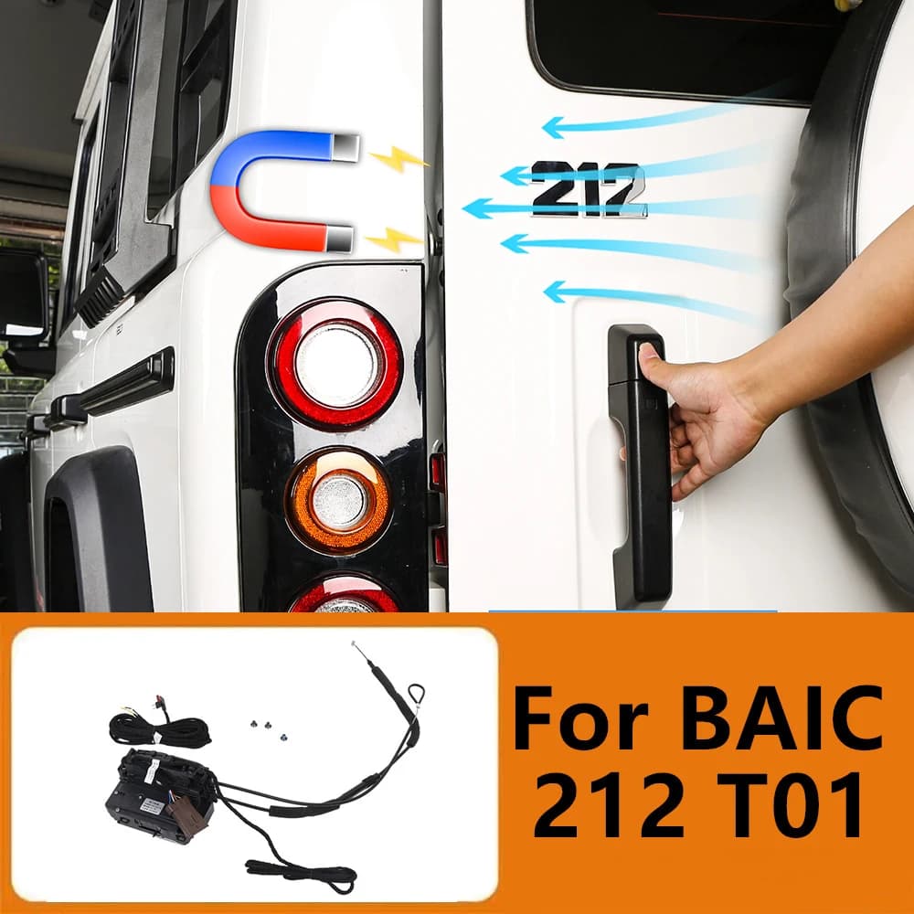 Accessori Modificati per BAIC 212 T01: Serratura Elettrica Automatica Intelligente per Portellone Posteriore con Interruttore di Aggiornamento