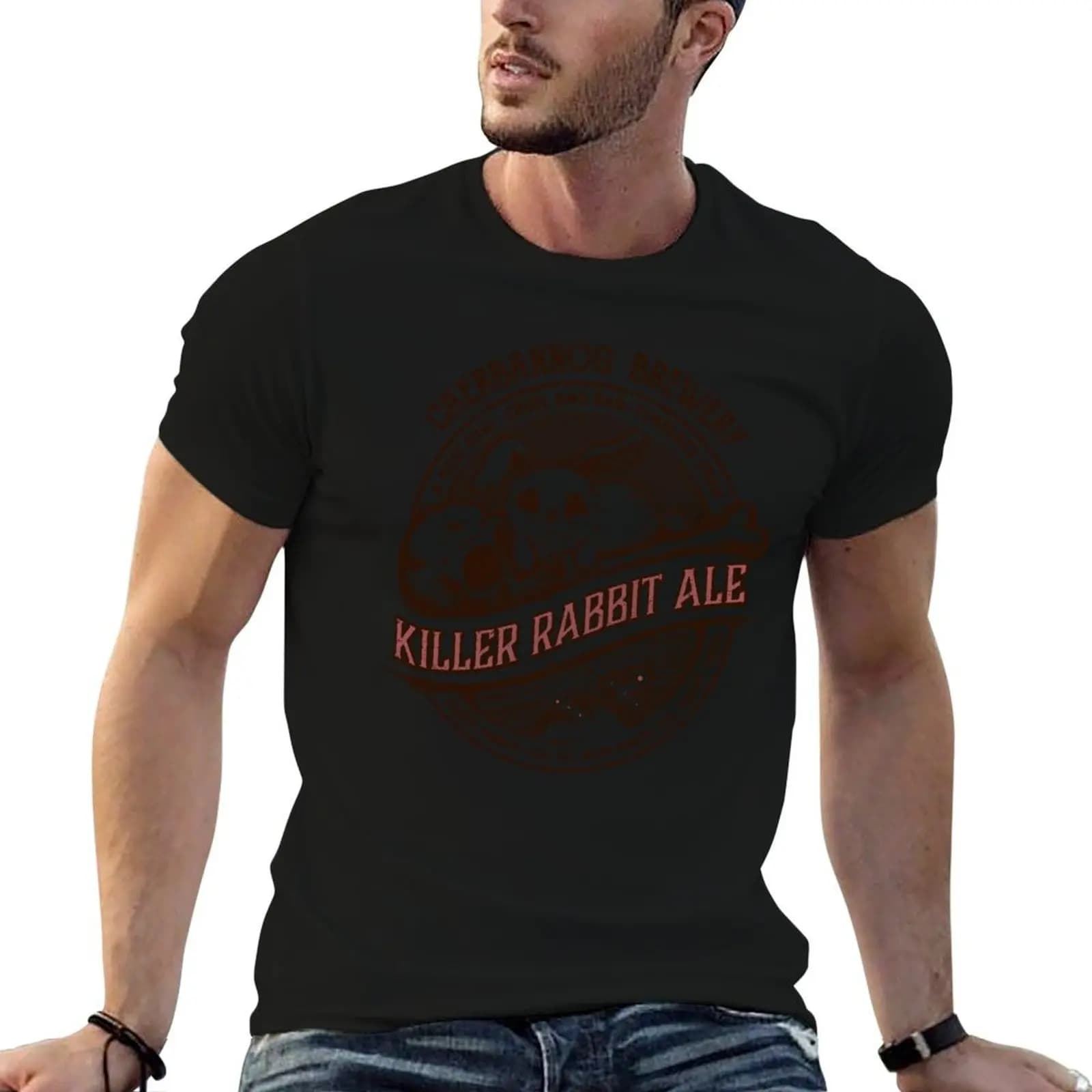 Killer Rabbit Ale T-Shirt Big Size Loose Fit Tee Shirt