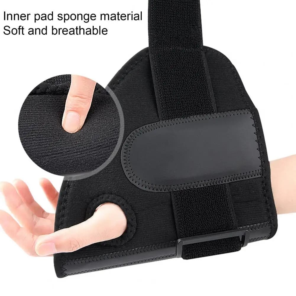 Supporto per Polso con Cinturino Largo, Fascia Compressiva Regolabile per Tendiniti e Sindrome del Tunnel Carpale