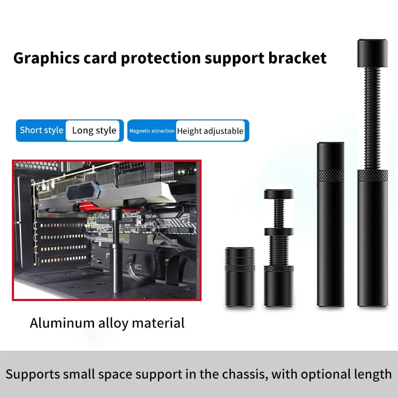 Per VC-15/16Plus GX-30Plus scheda grafica GPU Brace supporto rotante telescopico verticale staffa supporto per scheda Video Sag