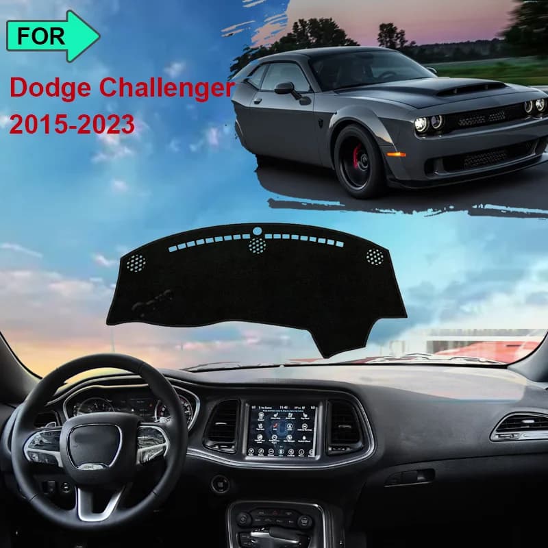 Per Dodge Challenger 2015 2016-2023 Cruscotto Zerbino Tappeto Copertura Anti-slip Cuscino Protettivo Evitare La Luce Parasole Accessori Auto