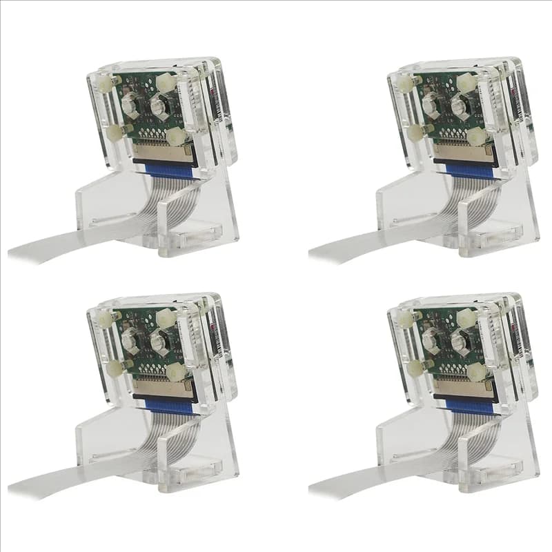 B24B 4X Ov5647 Mini fotocamera Supporto acrilico Staffa per webcam trasparente per fotocamera Raspberry Pi 3