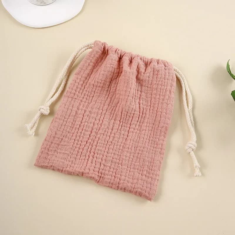 Borse portaoggetti per mamma in cotone naturale Porta pannolini per bambini da esterno Simpatico sole Arcobaleno Stampa Sacchetti con coulisse 27x25 cm