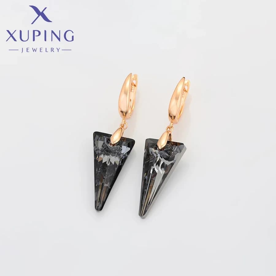 Xuping Jewelry New Arrival Luxury Women Crystal Earring with Gold Color Plated Gift X000688721