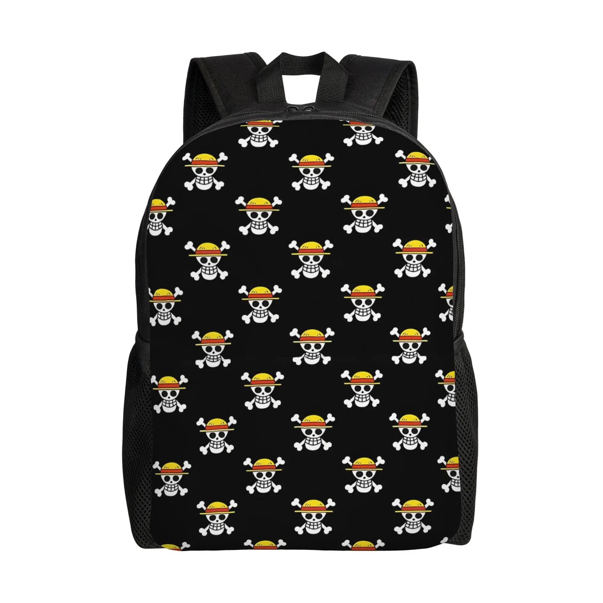 Zaino Luffy Anime per uomo, donna, adolescente, scuola superiore, lavoro, borsa per laptop, borse in tela leggere