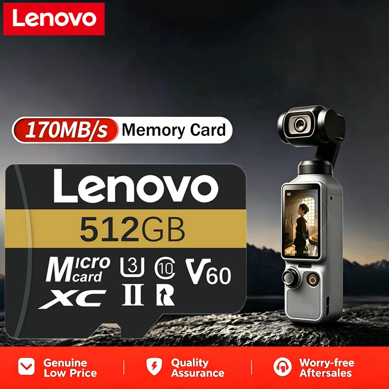 High Speed Lenovo SD Memory Card 128GB 256GB 512GB 64GB Micro SD Cards Class 10 U3 V60 TF Card For Nintendo Switch Drone Camera