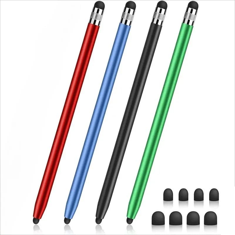 Penna tablet Matita universale Stilo capacitivo Doppia doppia testa in silicone per iPad Android Samsung Huawei Lenovo Smart Phone
