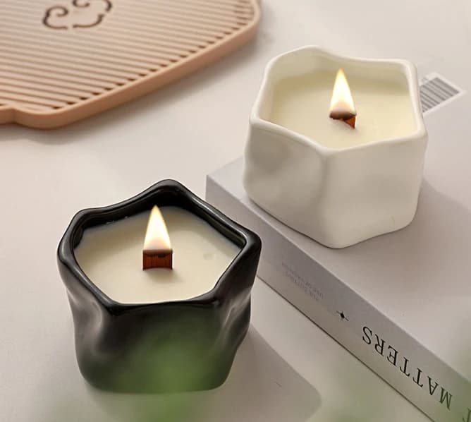 Barattolo di candela per aromaterapia opaca AAEQ5DW4VI - Olio essenziale profumato senza fumo, profumo duraturo, aroma fresco
