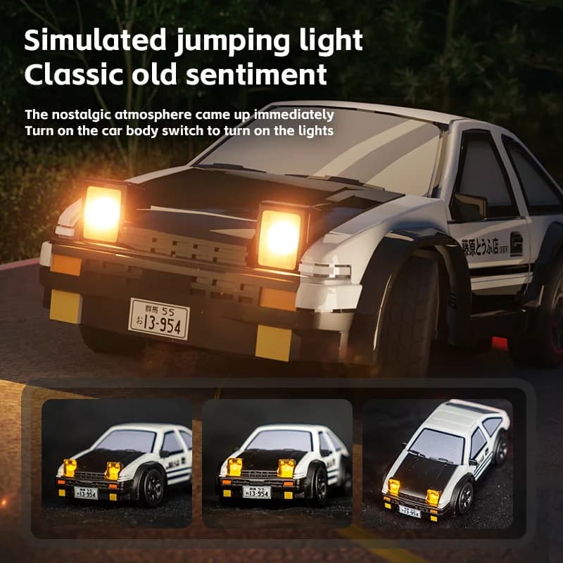 K14 Remote Control Drift Car High Simulation AE86 Mini Desktop Racing Scale Model For RC Hobby Enthusiasts Indoor Outdoor