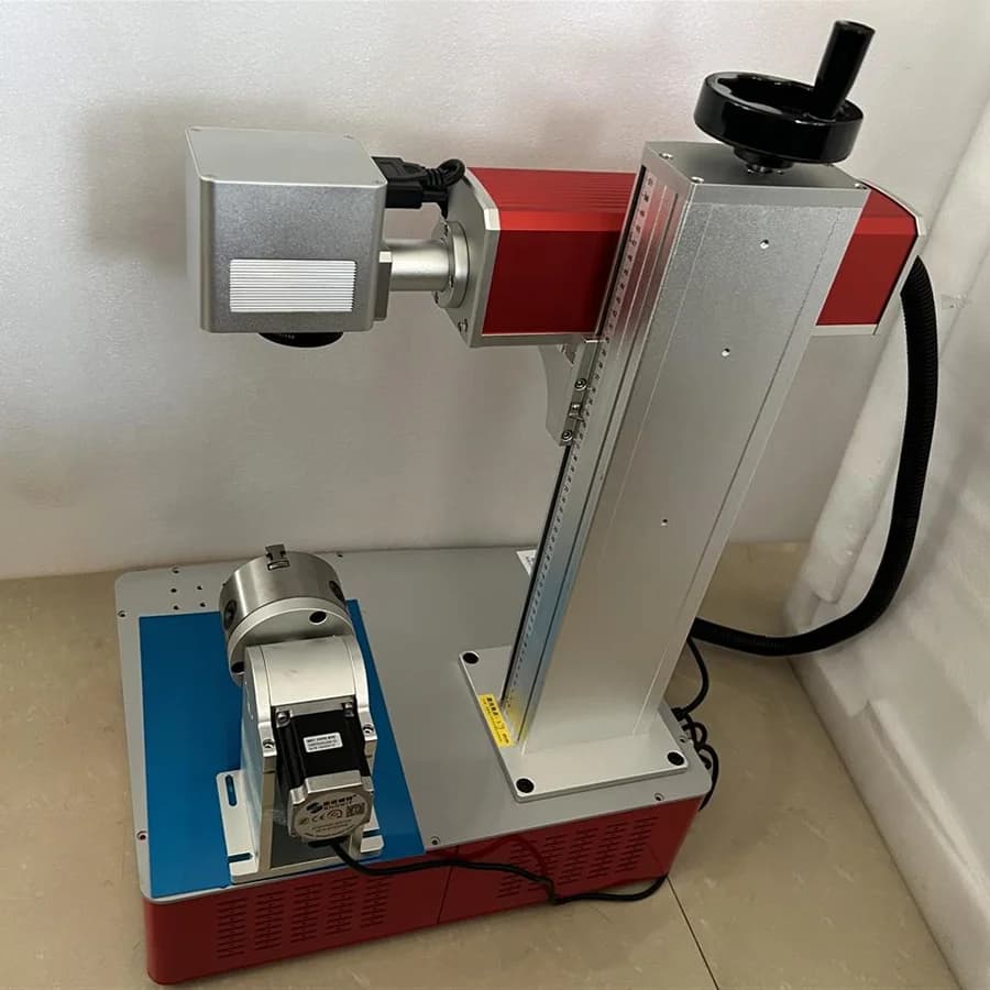 Mini Marking Laser Fiber Optics MAX Raycus JPT 20W 30W 50W 100W Wood Leather Metal Engraving Milling Machine