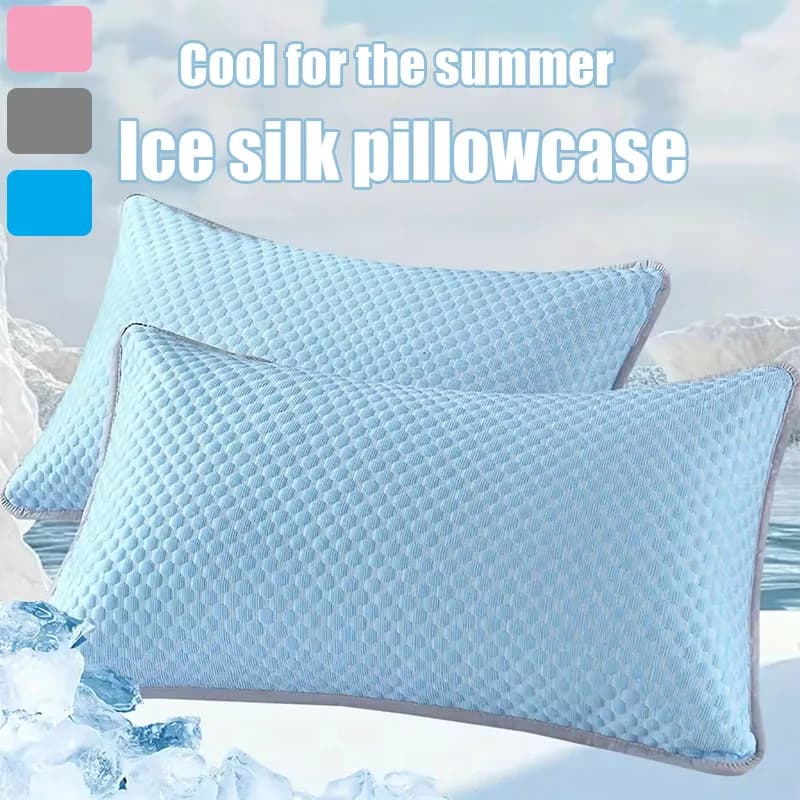 48x74 cm Summer Federation in Ice Silk Color Pure Ice Bean Design Breathable bed linen Washing machine (close not included)