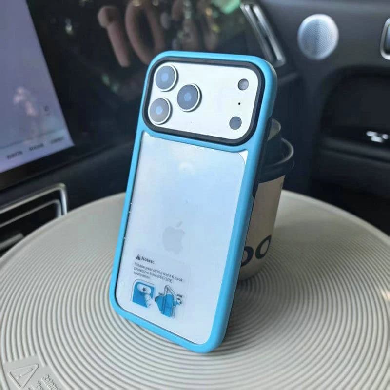 Custodia ibrida antiurto per armatura colorata per iPhone 17 Air 16 15 14 13 12 Pro Max 11 17Pro Custodia robusta trasparente Coque Funda