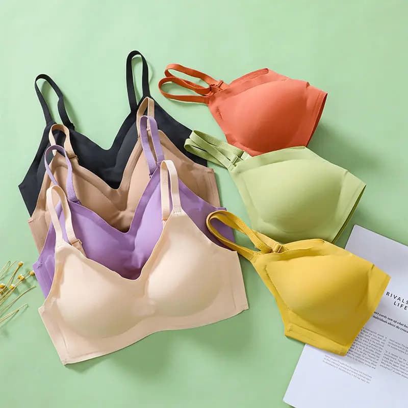 FallSweet Push Up Bra for Woman with Small Breasts Seamless Bra Soft Comfortable Breathable Wireless Bralette Sexy Lingerie