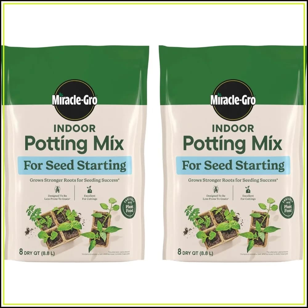 Indoor Potting Mix for Seed Starting, 8 qt. (2-Pack) | For Vegetables, Flowers, Herbs & Cuttings
