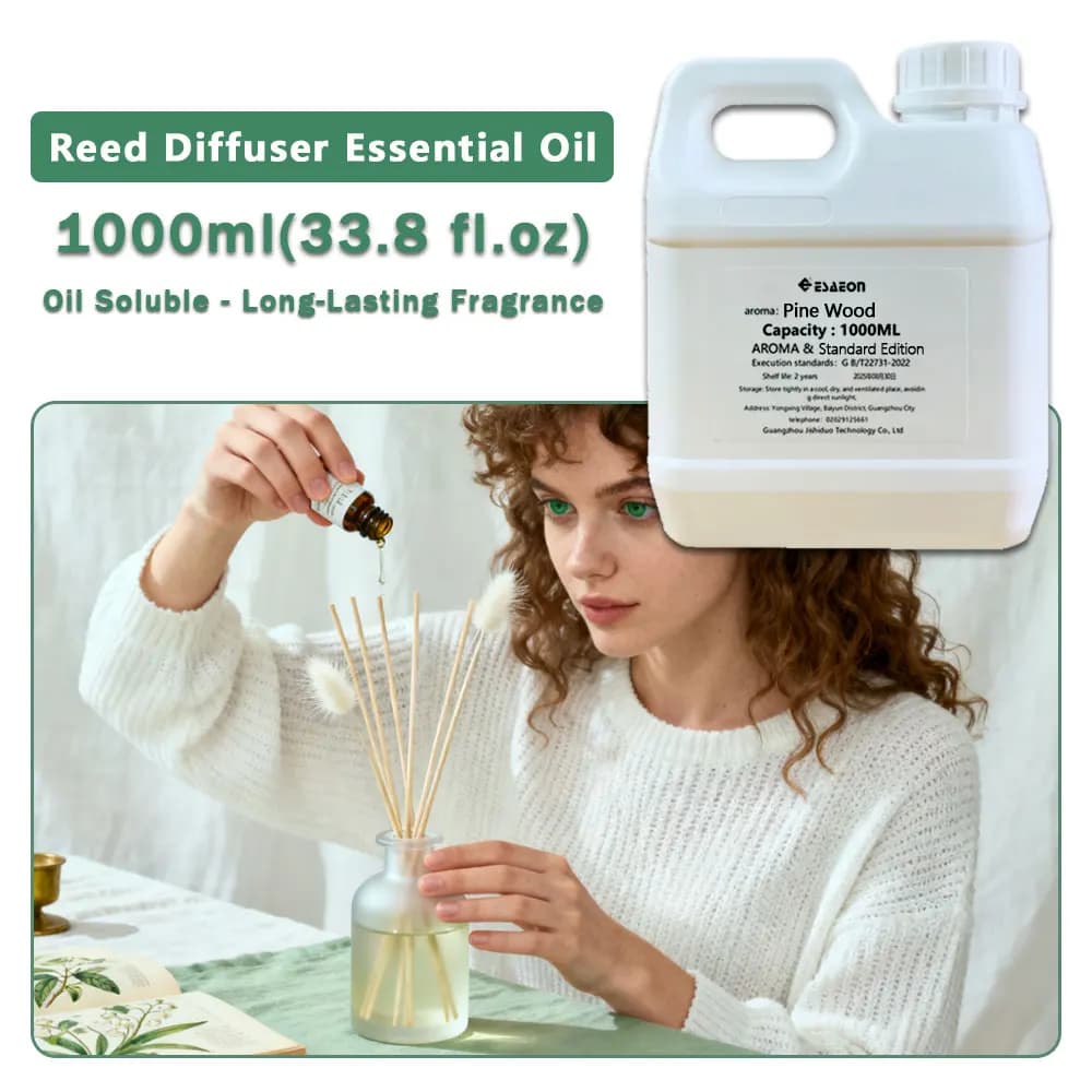 ESAEON Oily Aromatic Essential Oils - For Reed Diffusers & Flameless Aromatherapy, Pine Wood/Ritz-Carlton - 1000ML (33.8 fl.oz)