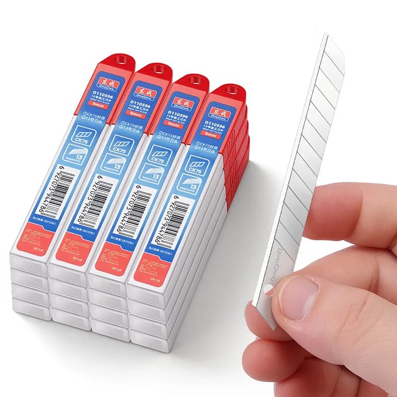 9mm CK75 Utility Knife Blades 0.4mm Thin 60 Degree Precision Snap Off Cutter For Wallpaper Vinyl Film Craft Carving Replacement