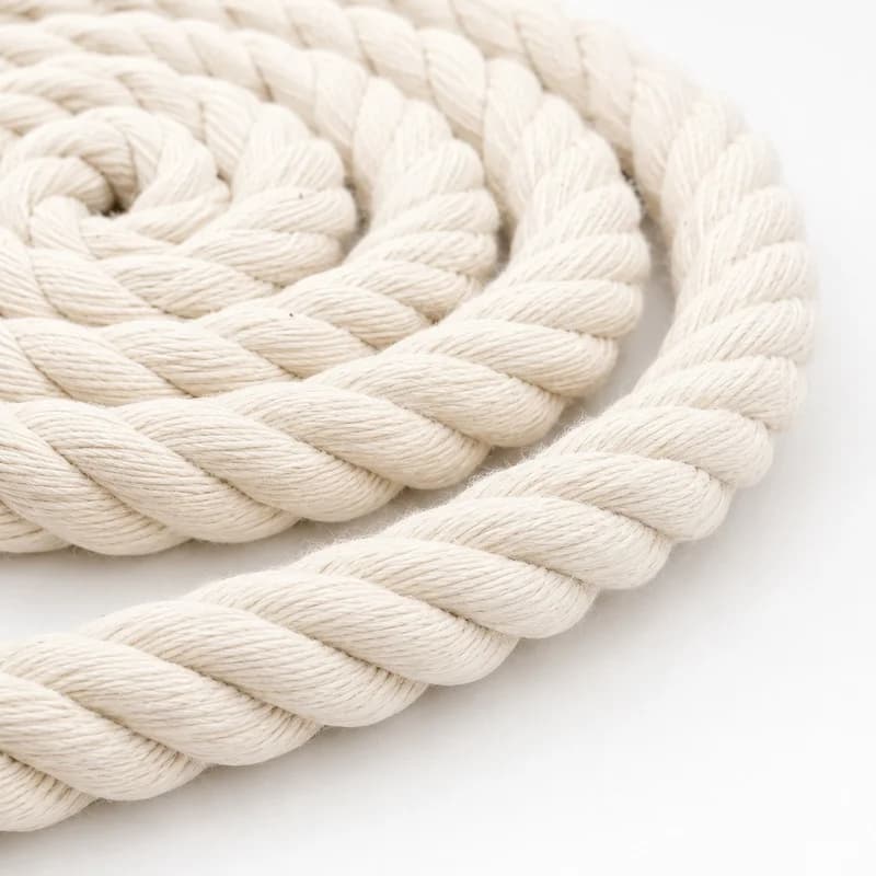 2/5/10M 5-20mm Cotton Rope Three-Strand Twisted Macrame Cord High Tenacity for Bags Home Textile Garment Decorative Sewing Lace