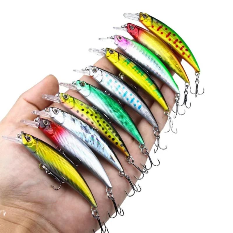 New Artificial Minnow Lua bait for Lanci Lunghi - Esca Affondante per la Pesca a Esche - Minnow Lua 9G per Esperienze di Pesca Improved
