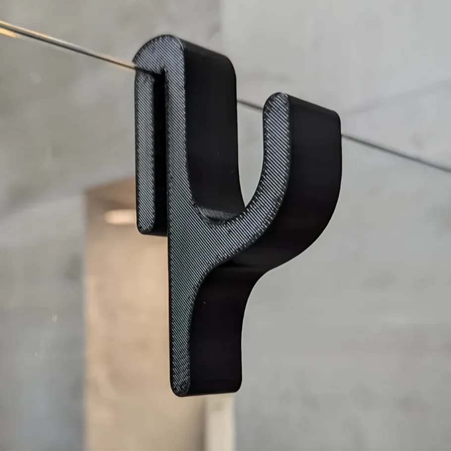 Black Glass Shower Door Hooks for 8mm Glass Over The Glass Towel Hooks No Drilling Wall Mounted Sturdy Bathroom Accessories