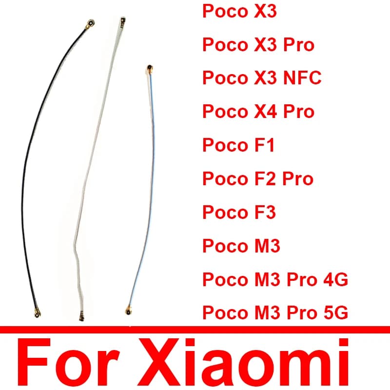 Cavo dell'antenna di segnale per Xiaomi Poco X3 NFC Poco M3 Poco F2 Pro Poco F3 GT Pocophone F1 Wifi Antenna Flex Ribbon Parti di riparazione