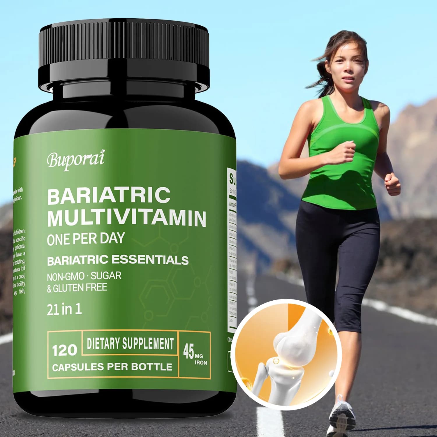 Bariatric multivitamin supplement - Maintaining energy levels, promotes bone and general health - Contains 21 vitamins and minerals