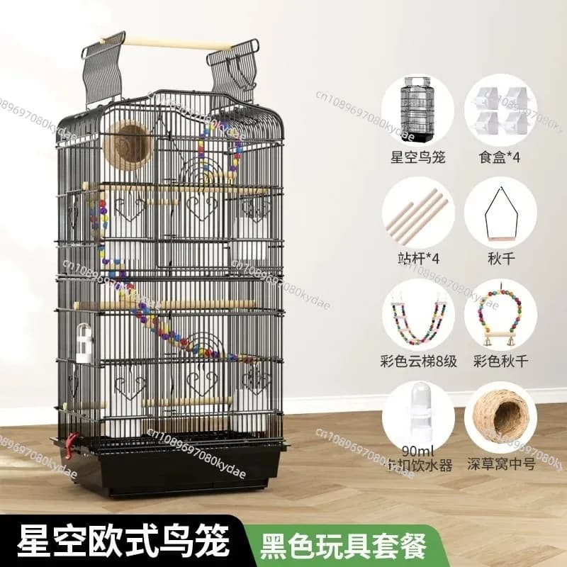 Gabbia per Uccelli di Lusso, Nido Alimentatore, Trasportino per Pappagalli, Villa per Allevamento, Accessori per Uccelli e Piccioni, Prodotti per Animali Domestici