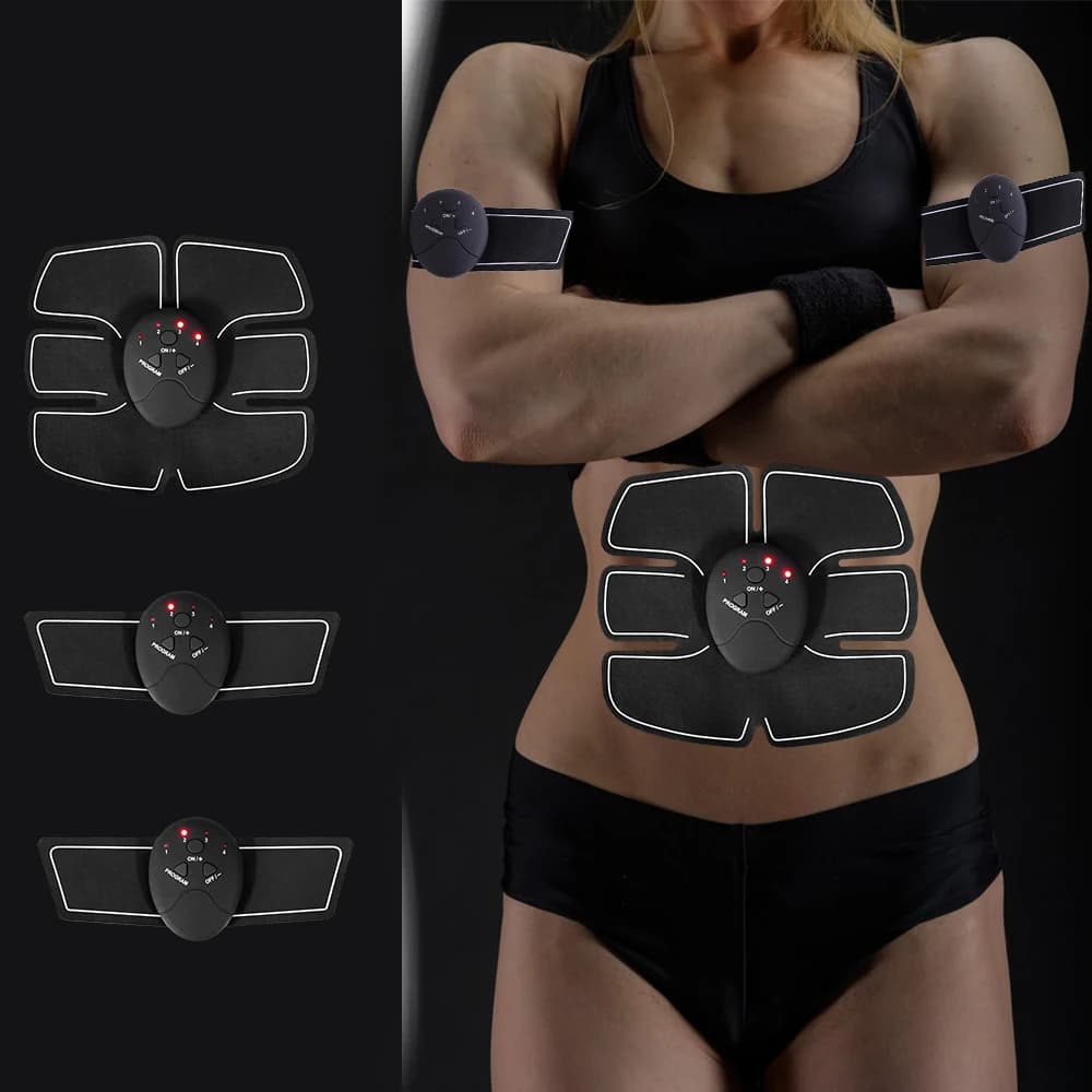 Stimolatore EMS per Allenamento Muscolare Addominale, Tonificatore Muscolare, Massaggiatore per Dimagrimento, Patch Dimagrante per Fitness e Modellamento Corporeo