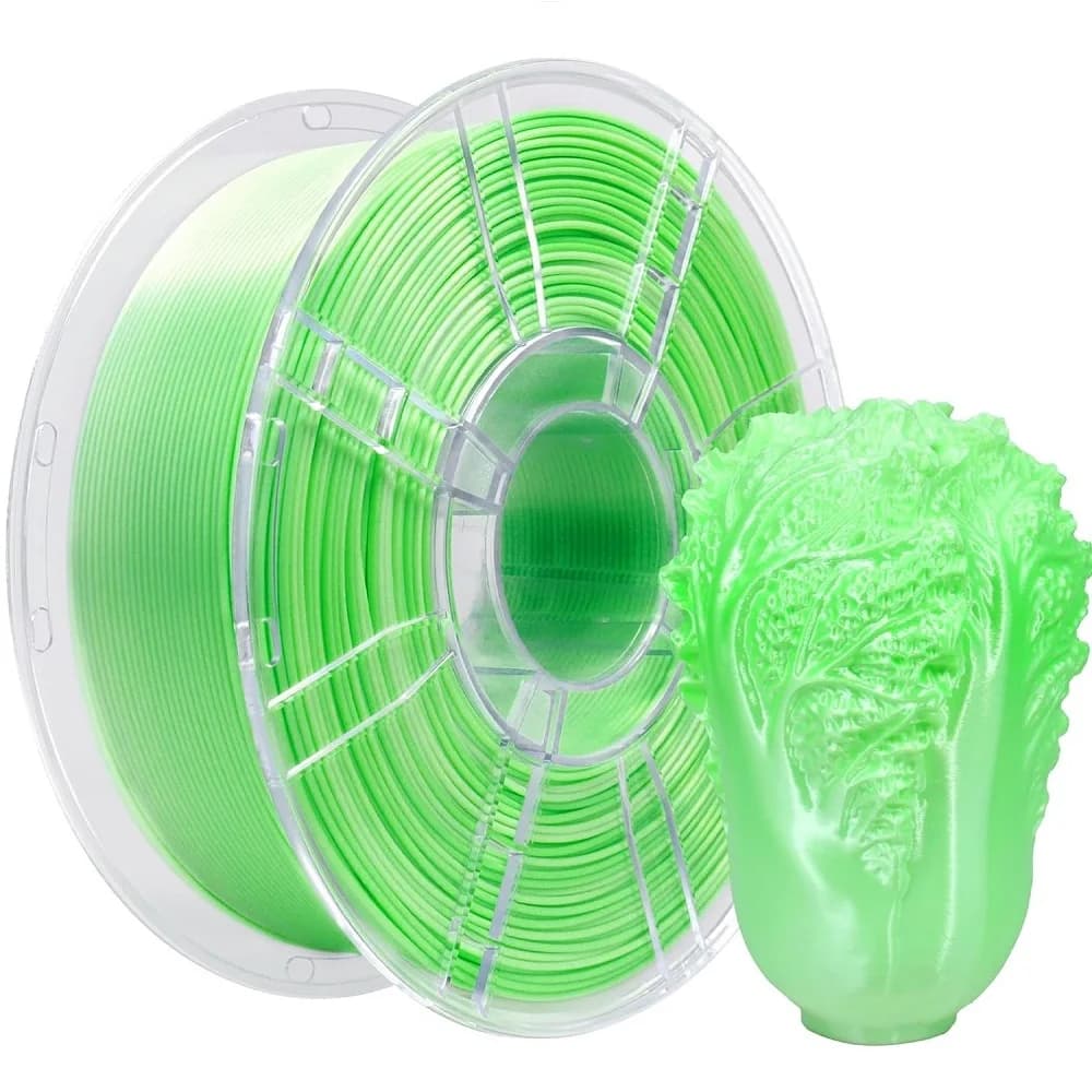 Multicolor Silk Filament for 3D Printer, 1.75mm, 1kg 500g 250g, PLA Plastic Material White