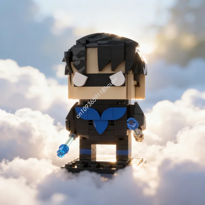 154 pz MOC Brickheadz NIGHTWING Modello Building Blocks Costruzione Assemblare Regalo Di Natale FAI DA TE Giocattolo Creativo Idea Mattone Educazione