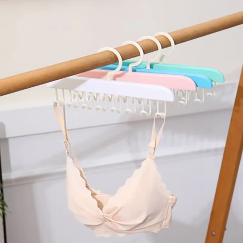 8 ganci reggiseno appendiabiti cinture canotta appendiabiti Rack cravatta cappelli porta sciarpa antiscivolo salvaspazio armadio