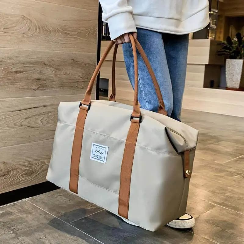 Borsa da Viaggio per Donne, Borsa Leggera in Tela per Brevi Viaggi, Borsa Portaoggetti per Studenti, Borsa Capiente per Viaggi d'Affari